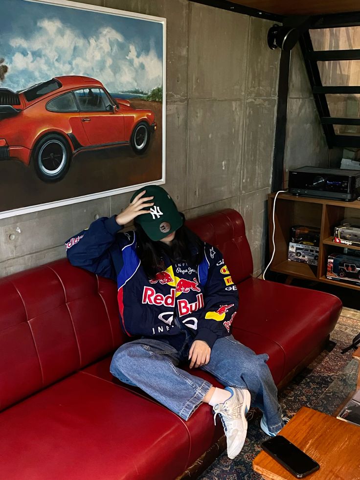 Red Bull Racing DTF Print Jacket – Formula 1 Motorsport Streetwear Zip-Up