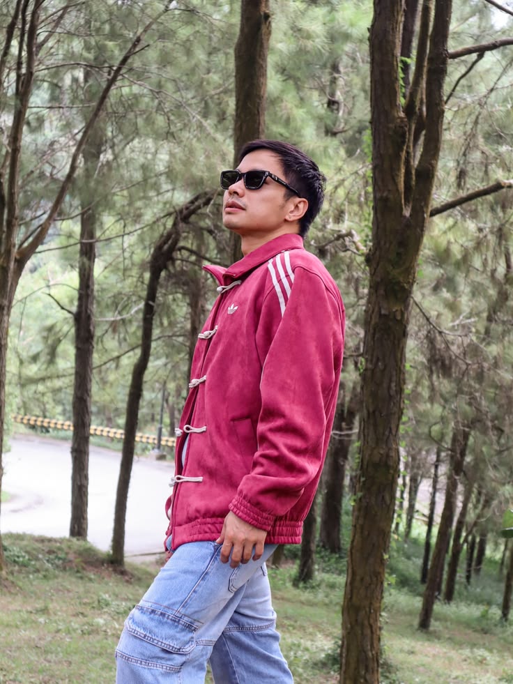 Adidas Chinese Knot Velvet Track Jacket – maroon Retro Streetwear Zip-Up