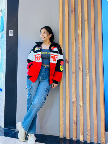 Red & White Ferrari F1 Racing Jacket - Xapparel