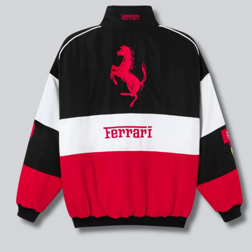 Ferrari F1 Racing Jacket – Vintage Motorsport Track Zip-Up Streetwear
