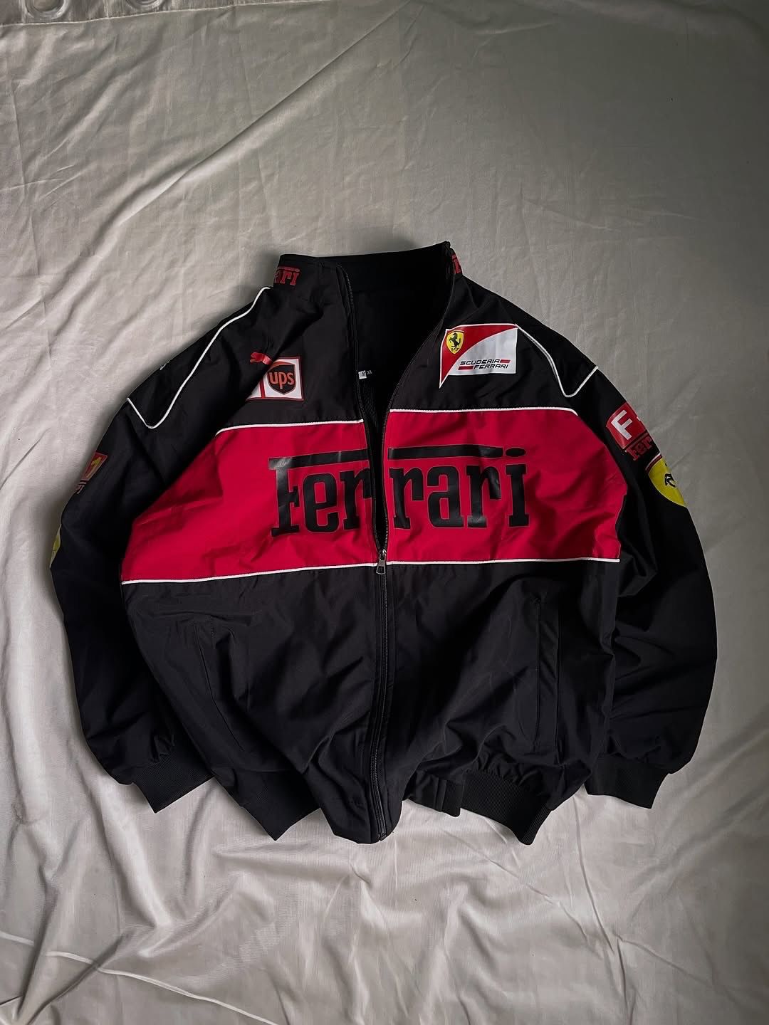 Ferrari F1 racing jacket in black-Xapparel.