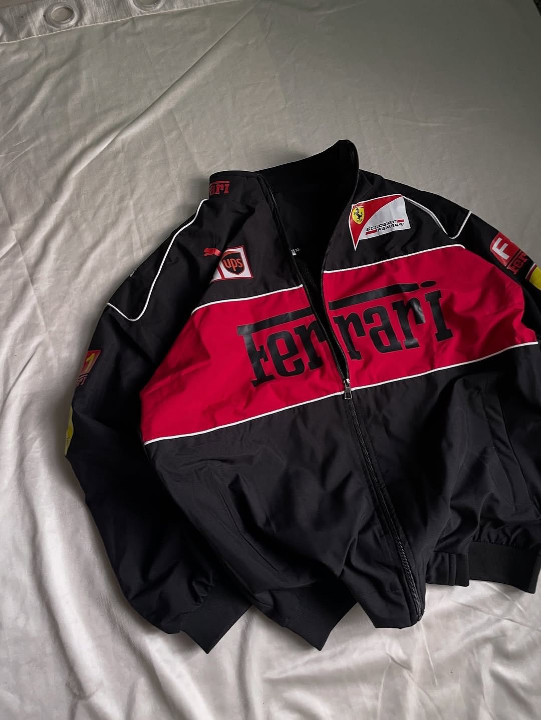 Ferrari F1 racing jacket in black-Xapparel.