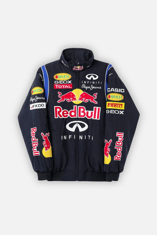 Red Bull Racing DTF Print Jacket – Formula 1 Motorsport Streetwear Zip-Up