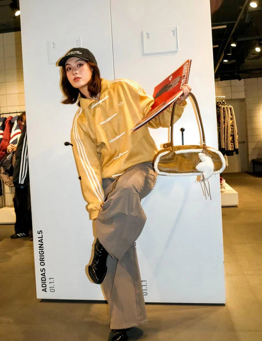 Adidas Mustard Toggle Track Jacket – Vintage Y2K Streetwear | Xapparel
