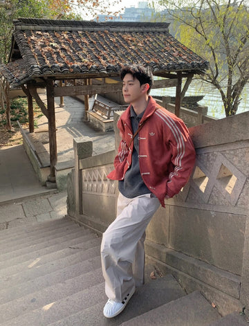 Adidas Rust Red Toggle Jacket – Vintage Y2K Streetwear | Xapparel
